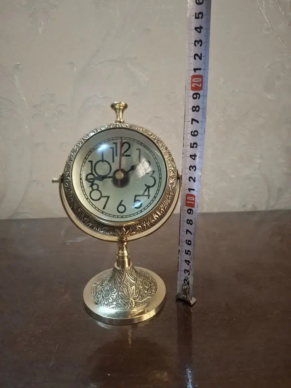 ساعت رومیزی دورو برنجی خارجی وزن ۱/۲۰۰ گرم|کلکسیون اشیاء عتیقه|پاکدشت, پاکدشت (مامازند)|دیوار
