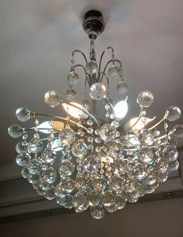 لوستر کریستالی ۲عدد|لوستر و چراغ آویز|تهران, پرستار|دیوار