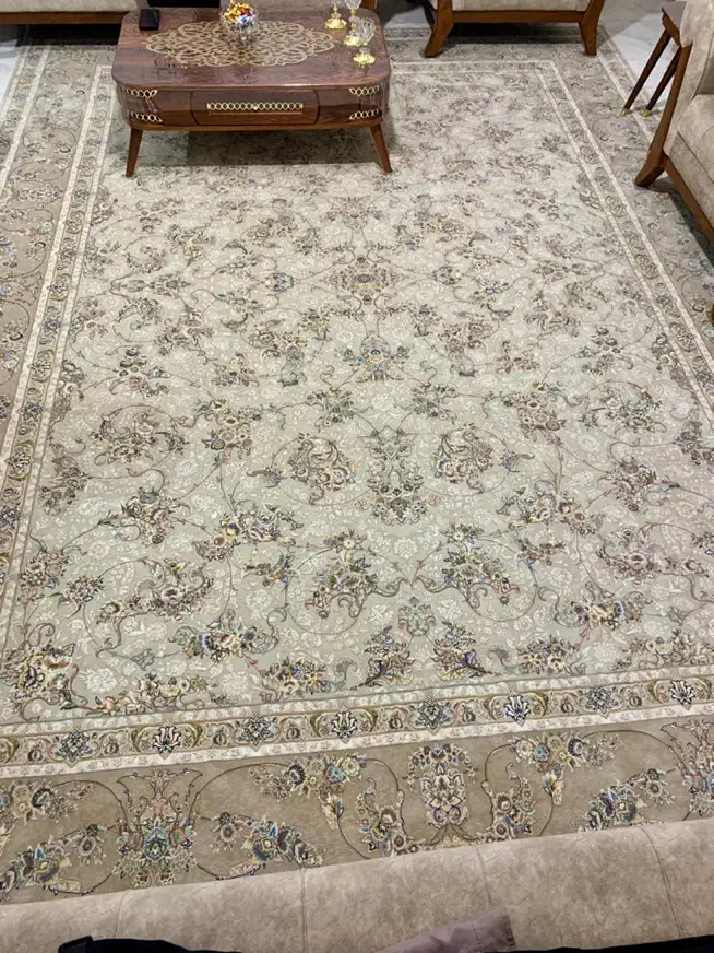 فرش 3*4‌ - 1200شانه - 3600تراکم - گل‌برجسته|فرش|مهاباد (آذربایجان غربی), |دیوار