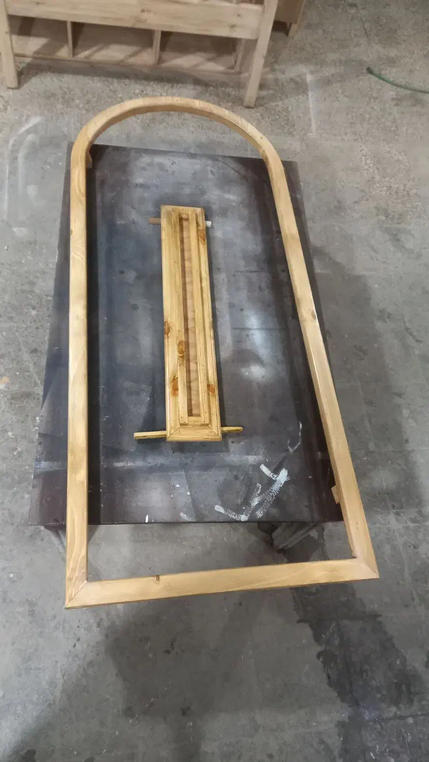 قاب آینه چوبی|آینه|مسجد سلیمان, |دیوار