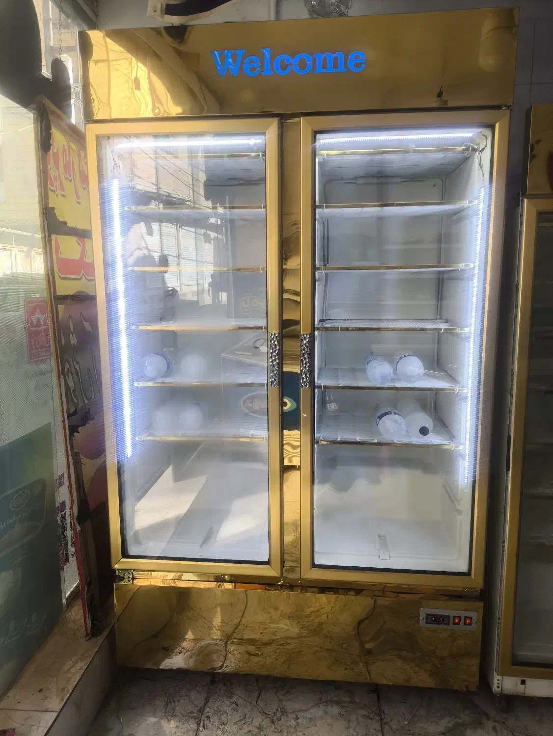 فریزر دوقلو استیل طلایی دو موتوره|فروشگاه و مغازه|تهران, دولتخواه جنوبی|دیوار