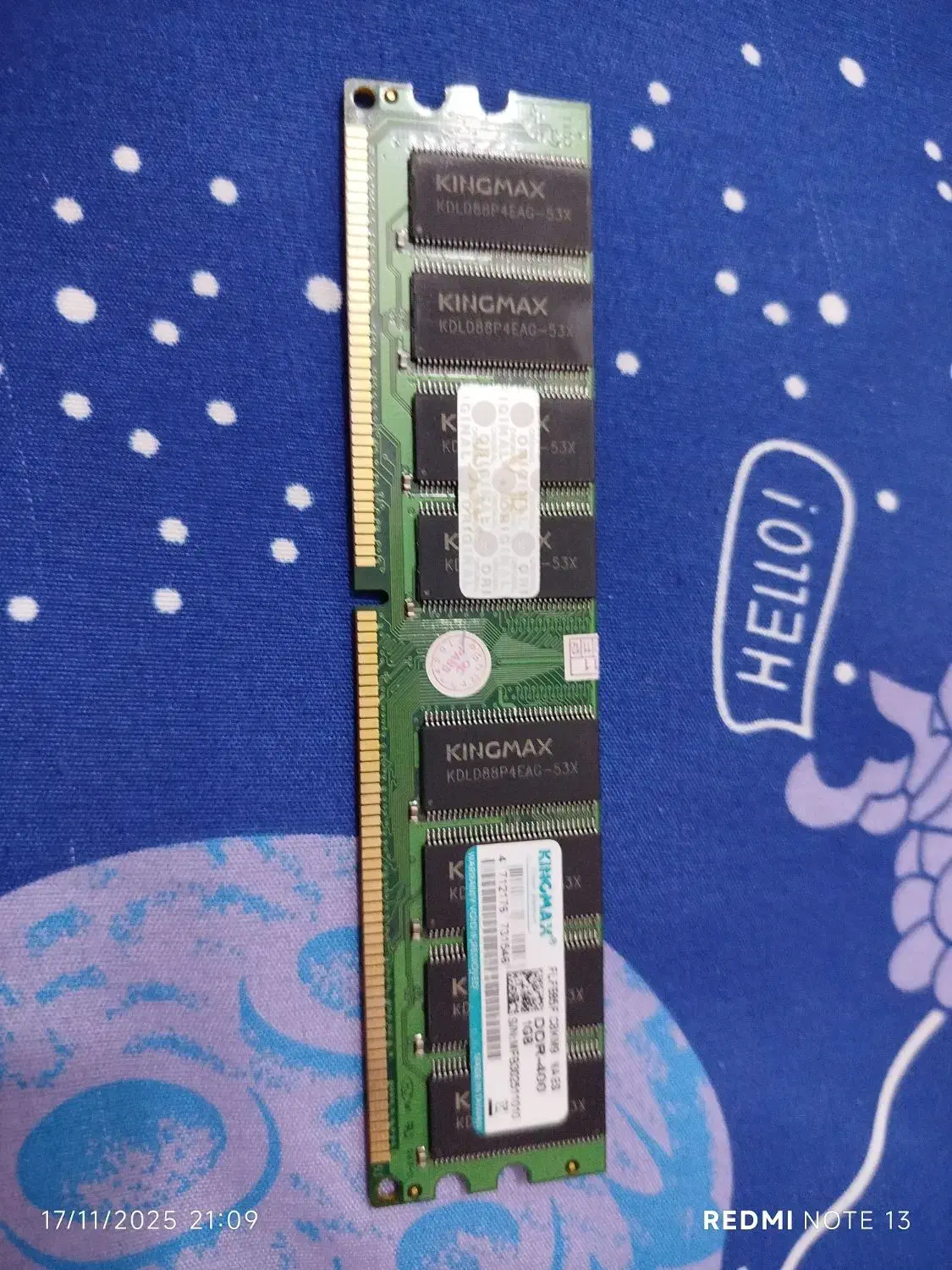 رم یک گیگابایت نو استفاده نکردم|قطعات و لوازم جانبی رایانه|کرمانشاه, |دیوار