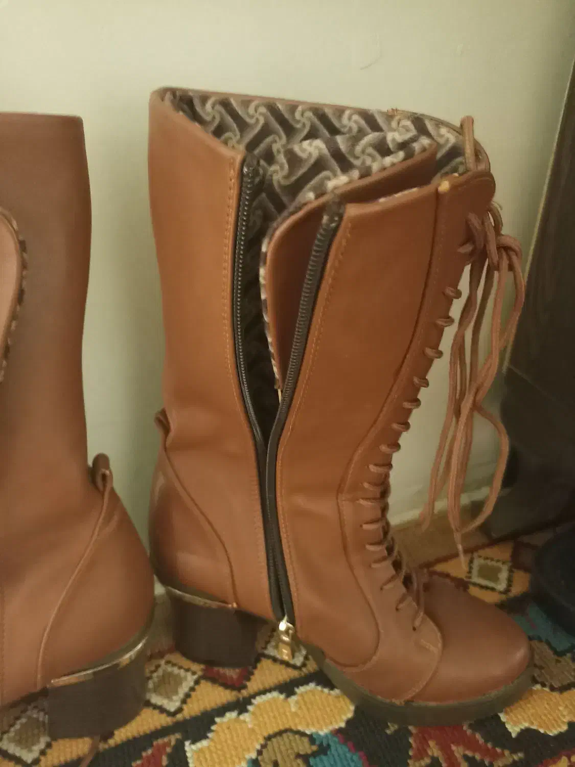 یک جفت پوتین بلند سایز۳۸|کیف، کفش، کمربند|بجنورد, |دیوار