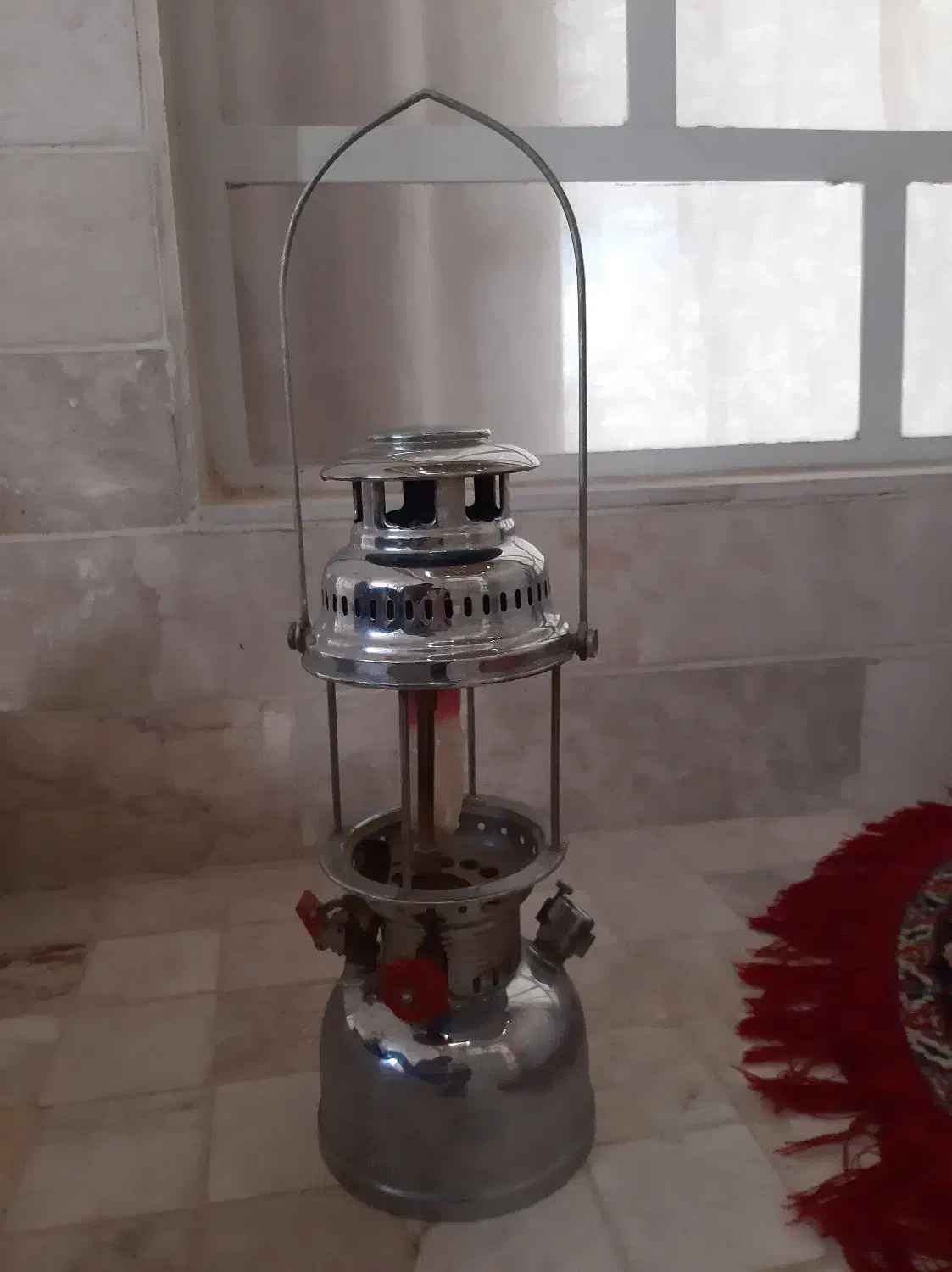 چراغ توری نفتی استیل خارجی|کلکسیون اشیاء عتیقه|تفت, |دیوار