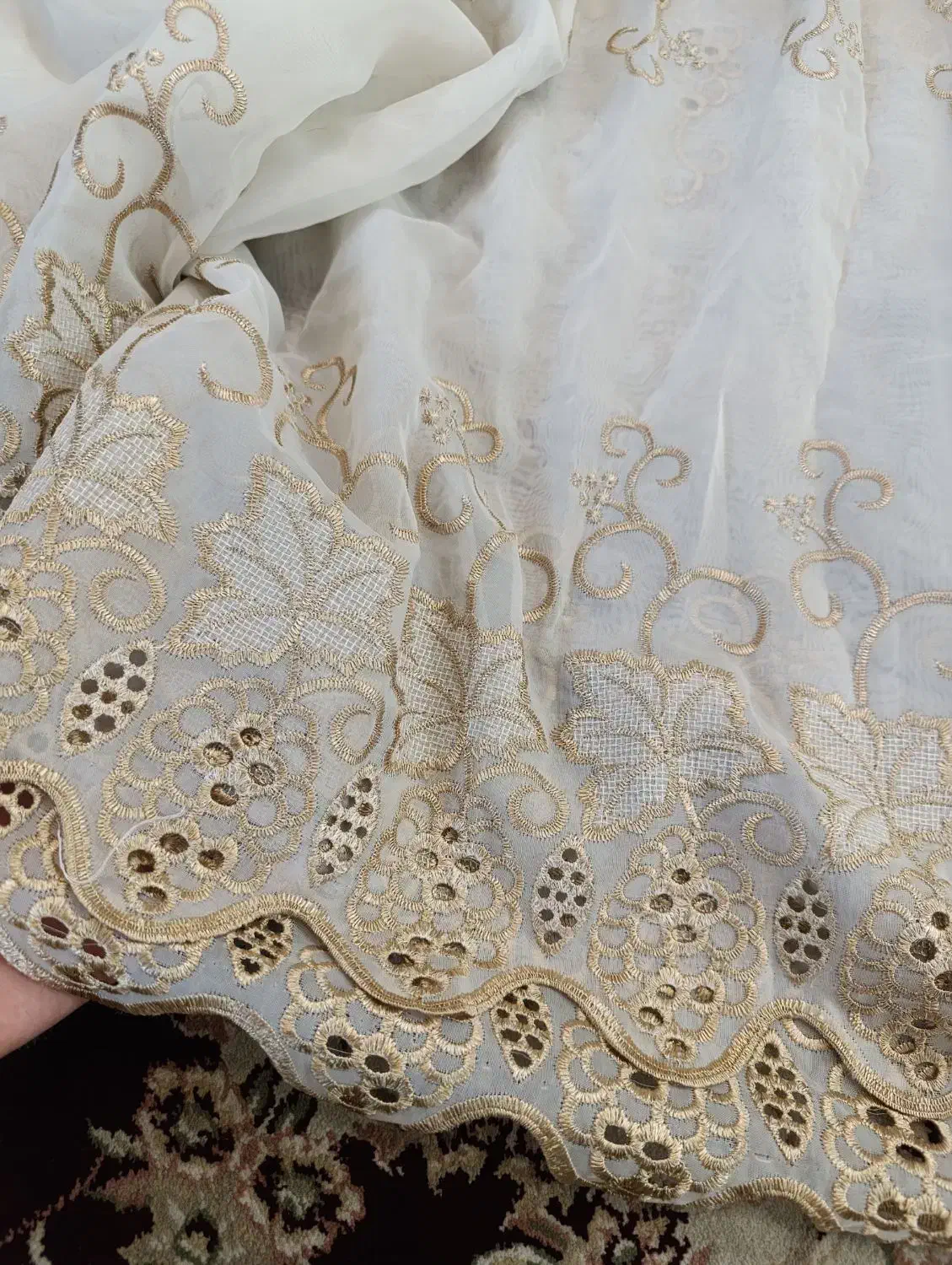 پرده حریر و پرده ریسه ای|پرده، رانر، رومیزی|شیراز, نصر|دیوار