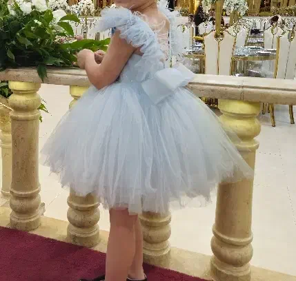 لباس عروس شیک پرنسسی آبی آسمانی ۲ ساله|کفش و لباس بچه|خاوران, |دیوار