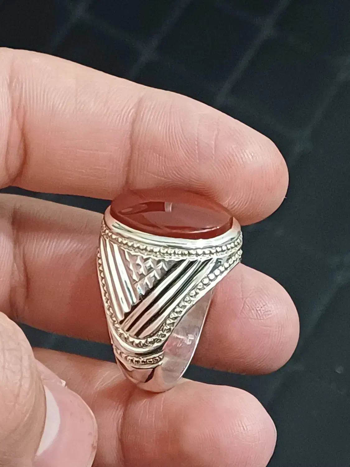 انگشتر بسیار بسیار محشر یمنی خونی|کلکسیون اشیاء عتیقه|قدس, شهر‌قدس|دیوار