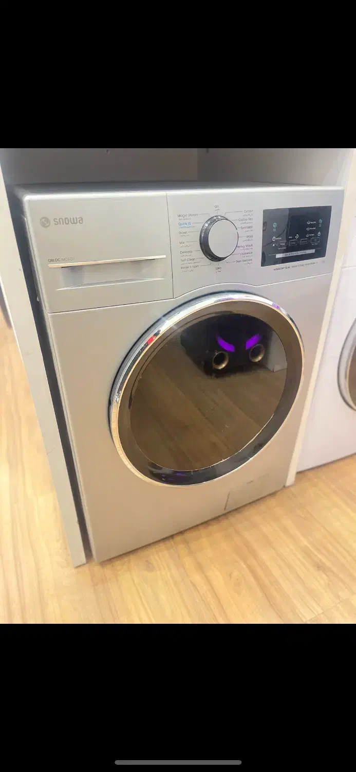 لباسشویی ۷کیلویی نقره ای اسنوا ویترینی|ماشین لباسشویی و خشک‌کن لباس|رفسنجان, |دیوار