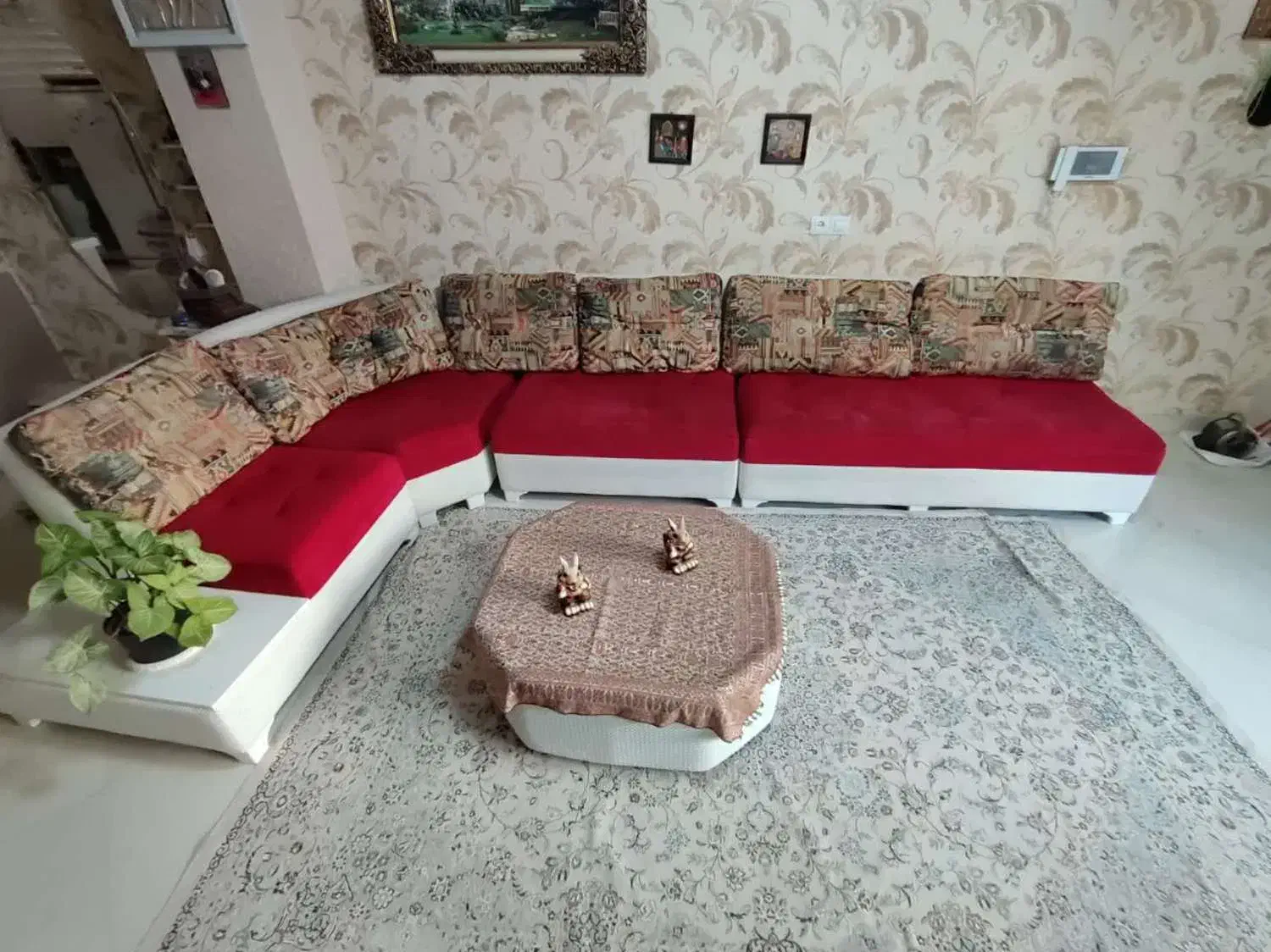 مبل ۱۰ نفره L|مبلمان خانگی و میز عسلی|بجنورد, |دیوار