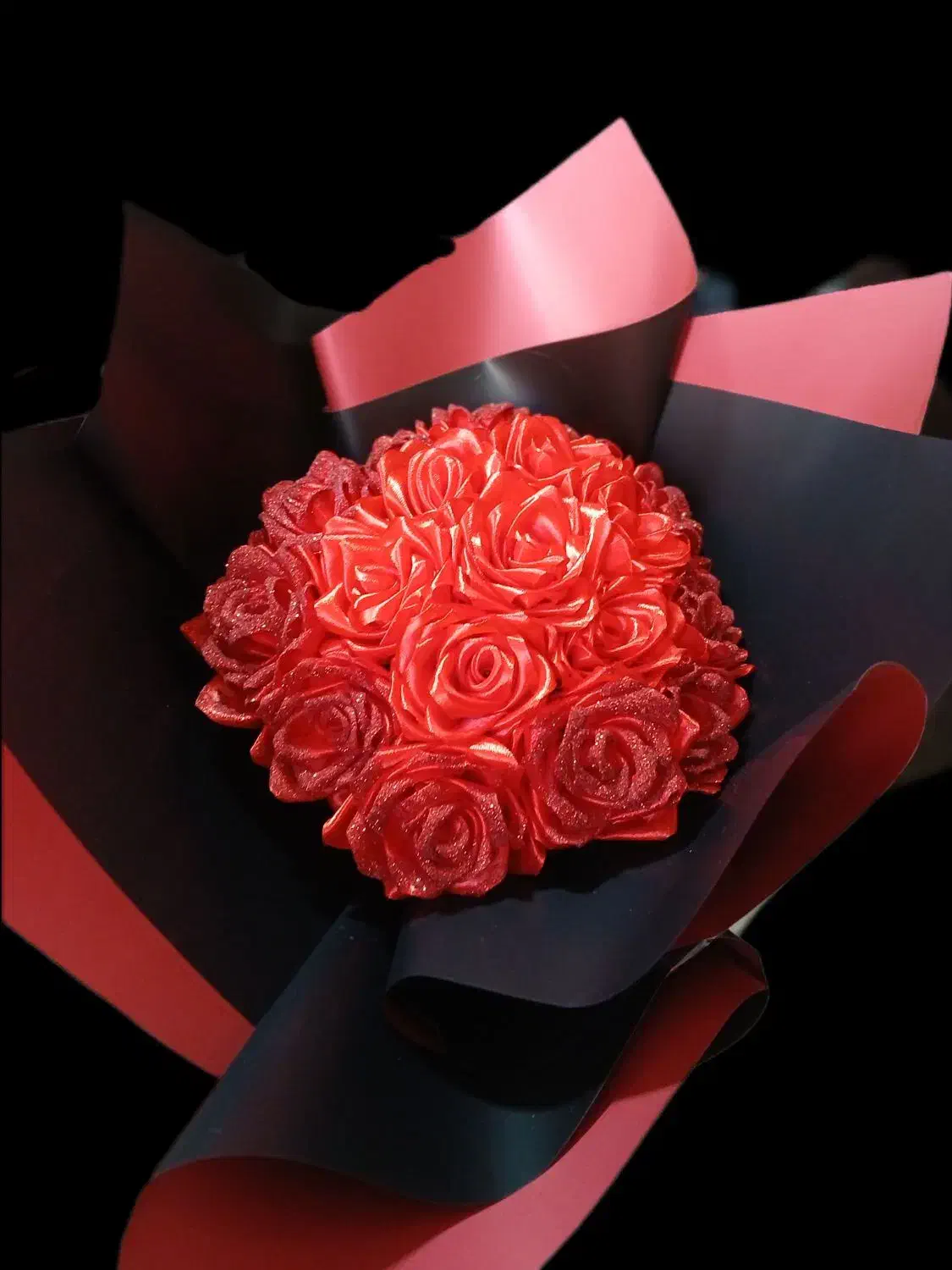 دسته گل رز روبانی|گل مصنوعی|کرمانشاه, |دیوار