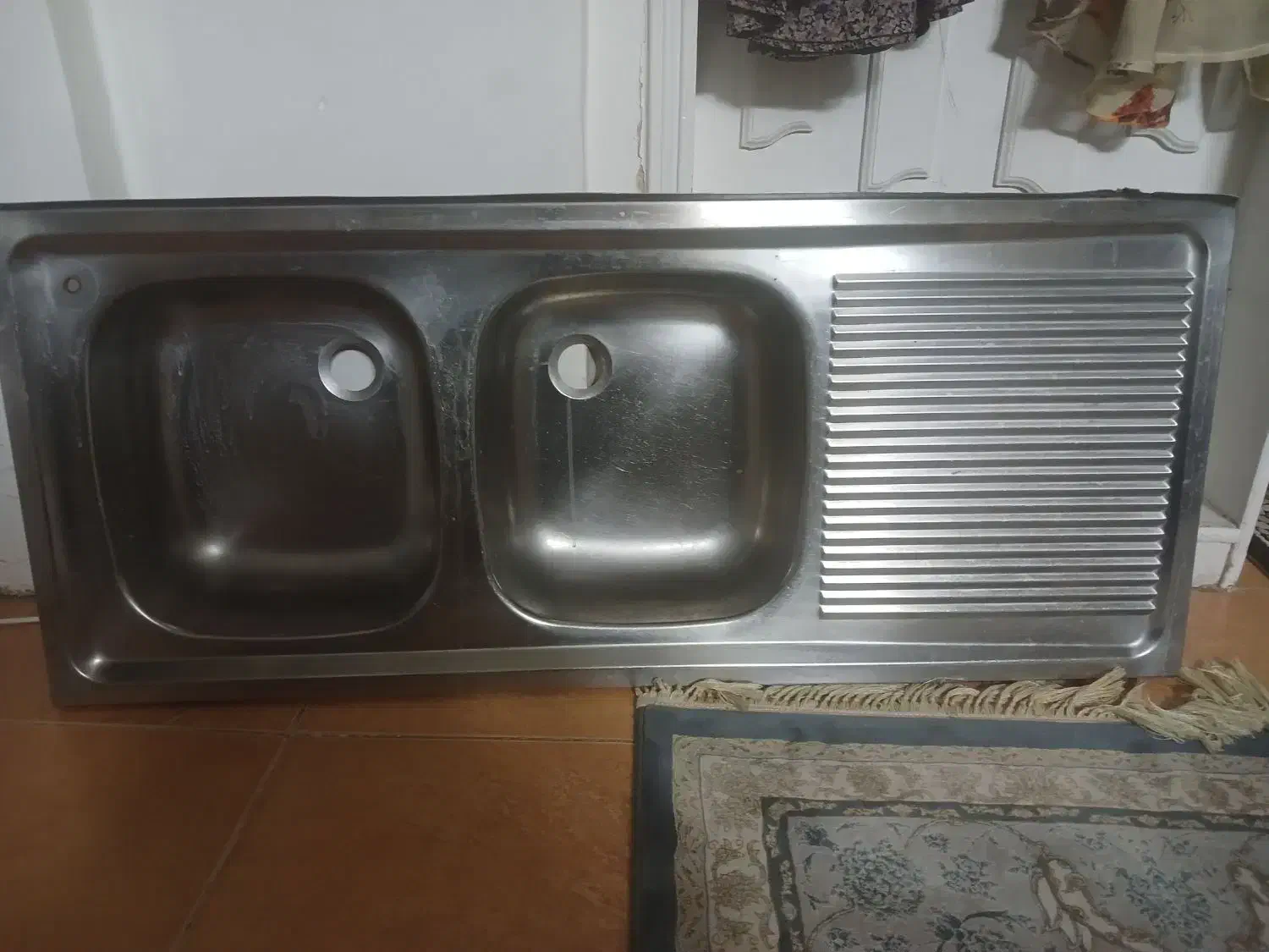 سینک دوقلو ۱۲۰تمیز واب چکان|مصالح و تجهیزات ساختمان|اصفهان, گلزار|دیوار