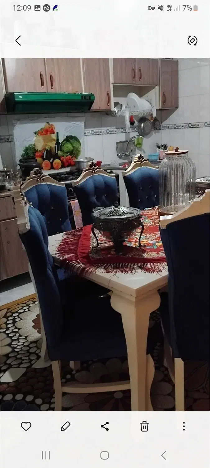 ۲۰۰|میز و صندلی غذاخوری|تالش, هشتپر|دیوار