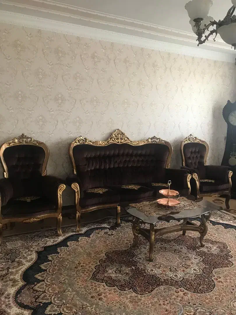 مبلمان استیل طبی سلطنتی تمام چوب راش|مبلمان خانگی و میز عسلی|شهرکرد, |دیوار