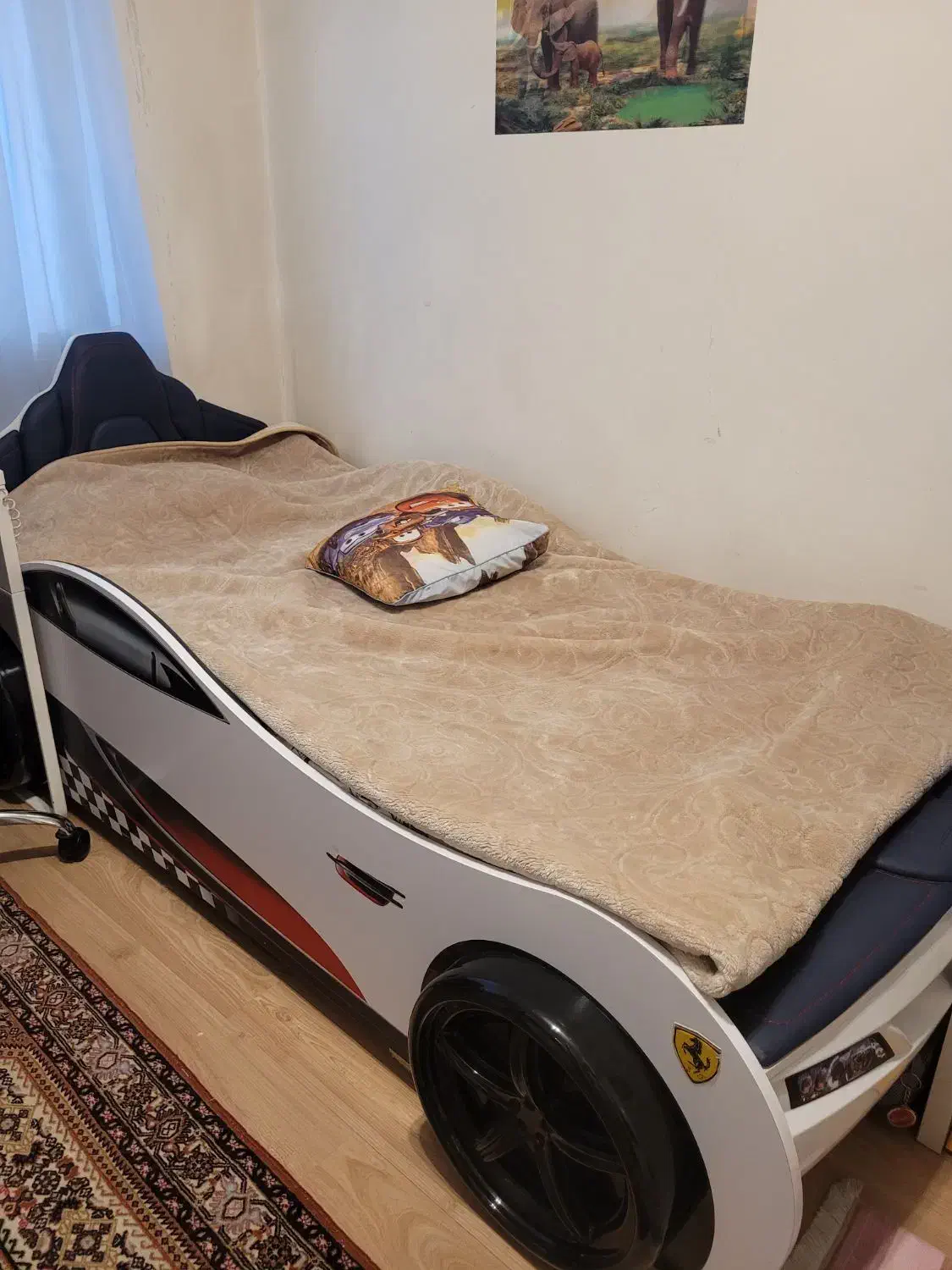 تخت کودک و نوجوان اپادانا طرح ماشین|تخت و سرویس خواب|تهران, فاطمی|دیوار