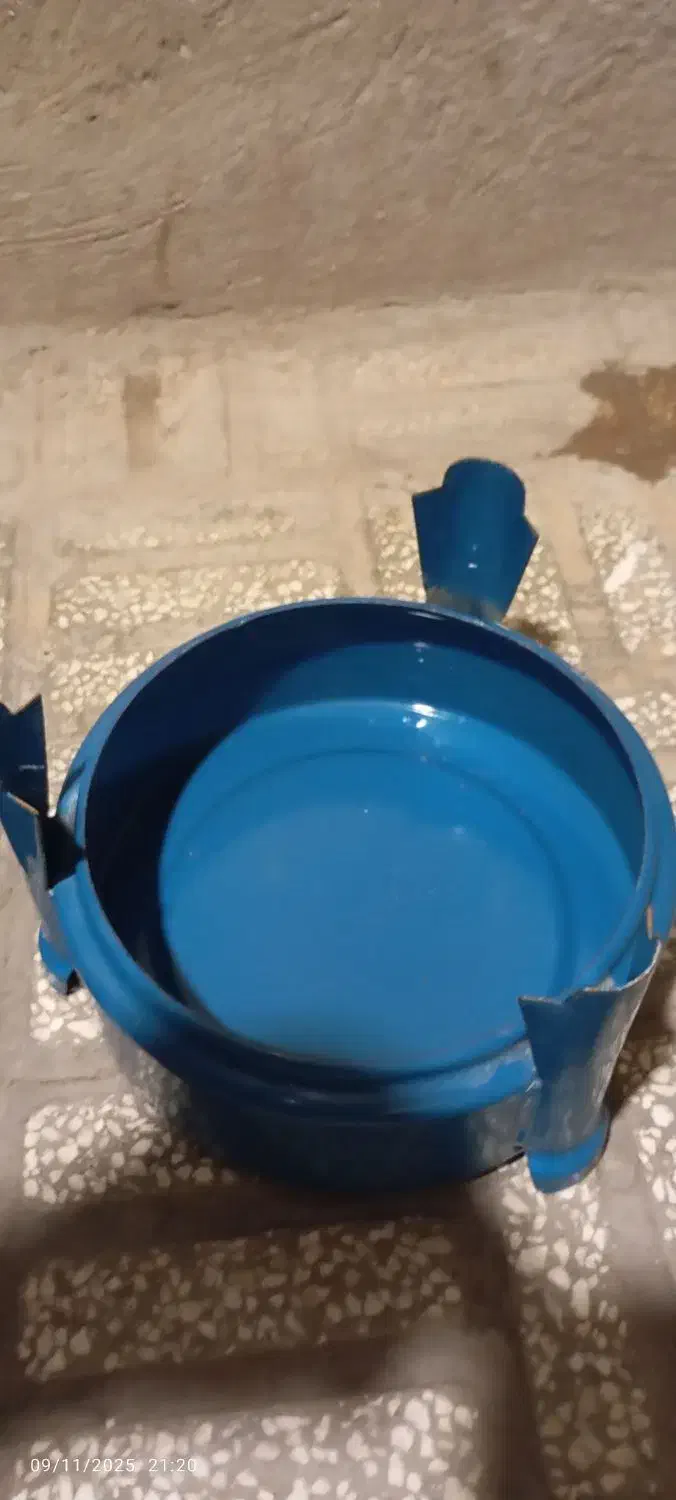 جراغ قدیمیه خوراک پزی سه فتیله|کلکسیون اشیاء عتیقه|سمنان, |دیوار