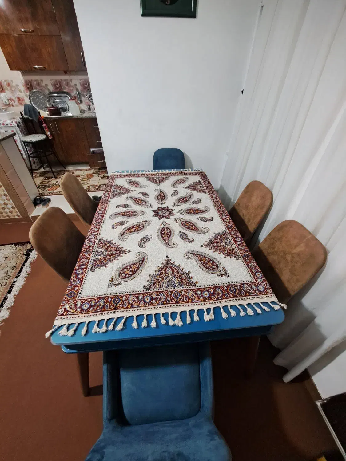 میز ناهارخوری/۶ نفره /چوب نراد /نو|میز و صندلی غذاخوری|ساری, |دیوار