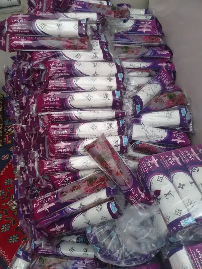 پخش سفره یکبار مواد 1 ضخیم پرفراژ بهداشتی .شیک|ظروف نگهدارنده، پلاستیکی، یکبارمصرف|اردبیل, |دیوار