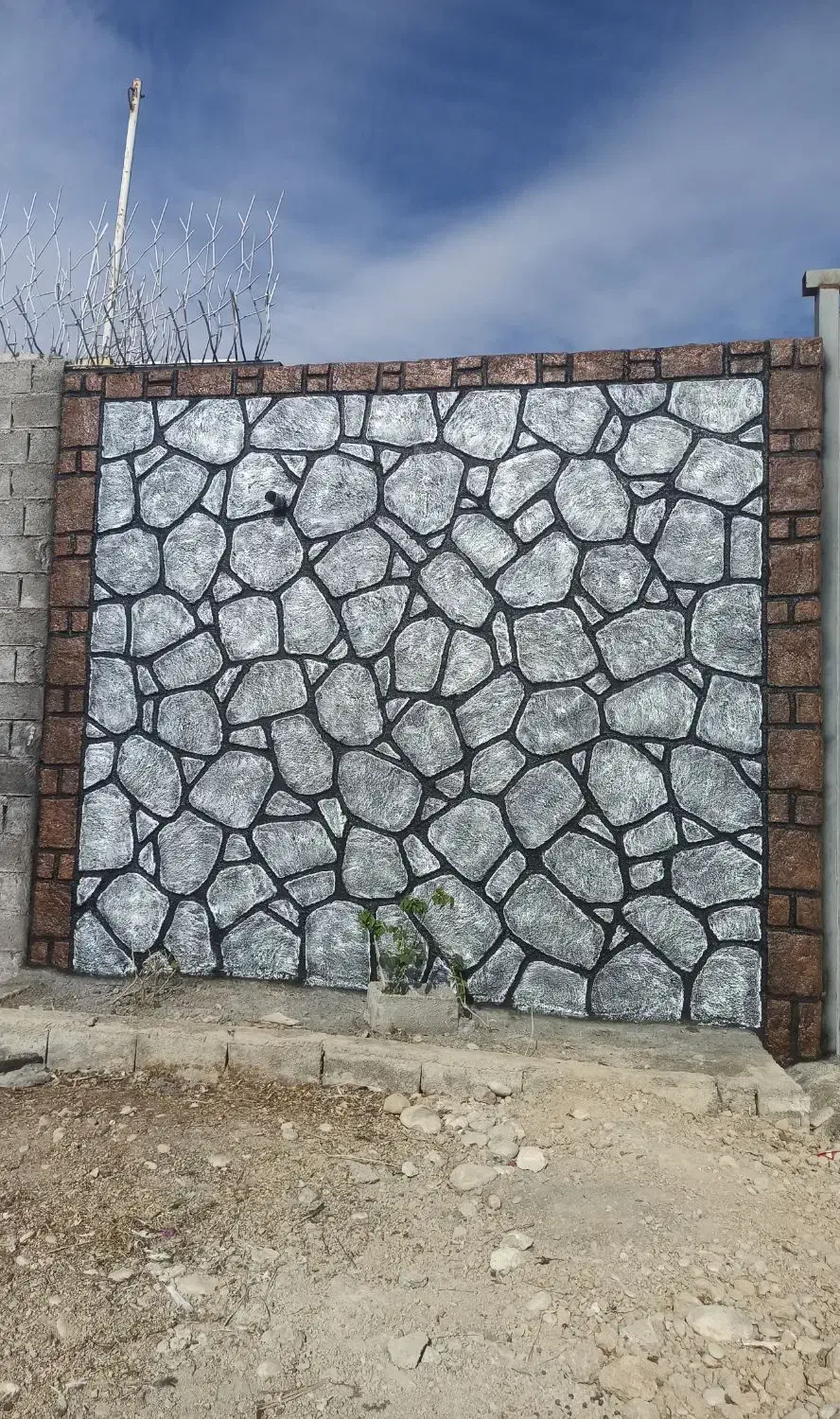 طرح چوب و سنگ|خدمات پیشه و مهارت|امیدیه, |دیوار