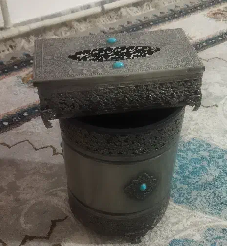 سطل وجا دستمالی|صنایع دستی و سایر لوازم تزئینی|پاکدشت, پاکدشت (مامازند)|دیوار