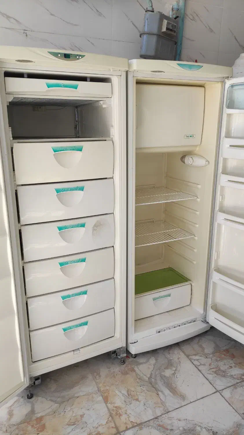 یخچال فریزر دوقلو پارس سفید|یخچال و فریزر|تبریز, |دیوار