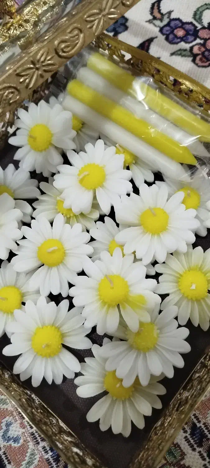 شمع گل بابونه|صنایع دستی و سایر لوازم تزئینی|خانمیرزا, |دیوار