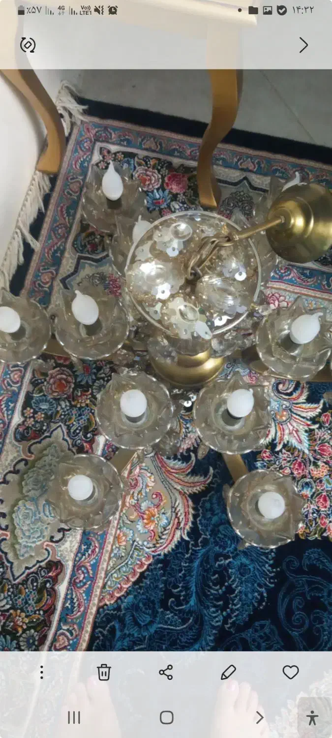 لوستر کاملا سالم|لوستر و چراغ آویز|تهران, طیب|دیوار