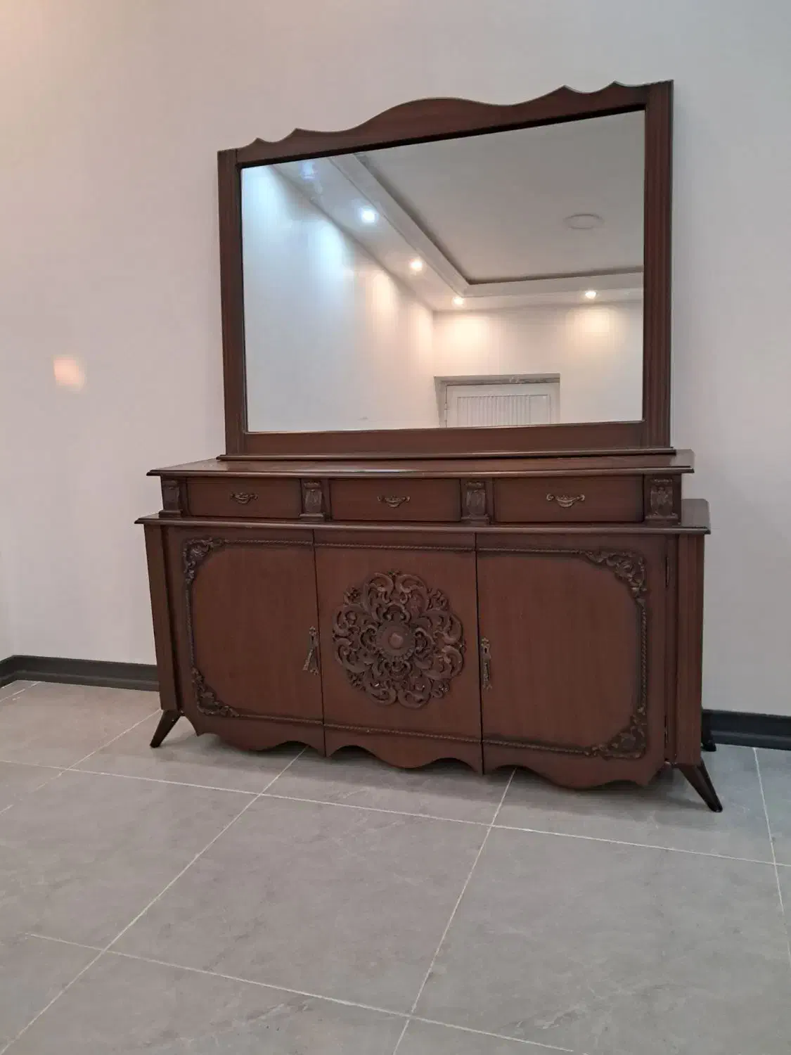 اینه کنسول تمام چوب|بوفه، ویترین، کنسول|بندر کنگان, |دیوار