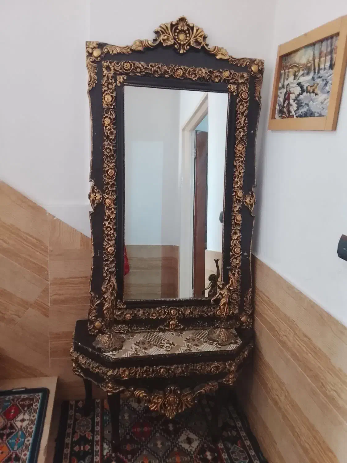 آینه شمعدان سالم خوشگل فروشی|بوفه، ویترین، کنسول|وحیدیه, |دیوار