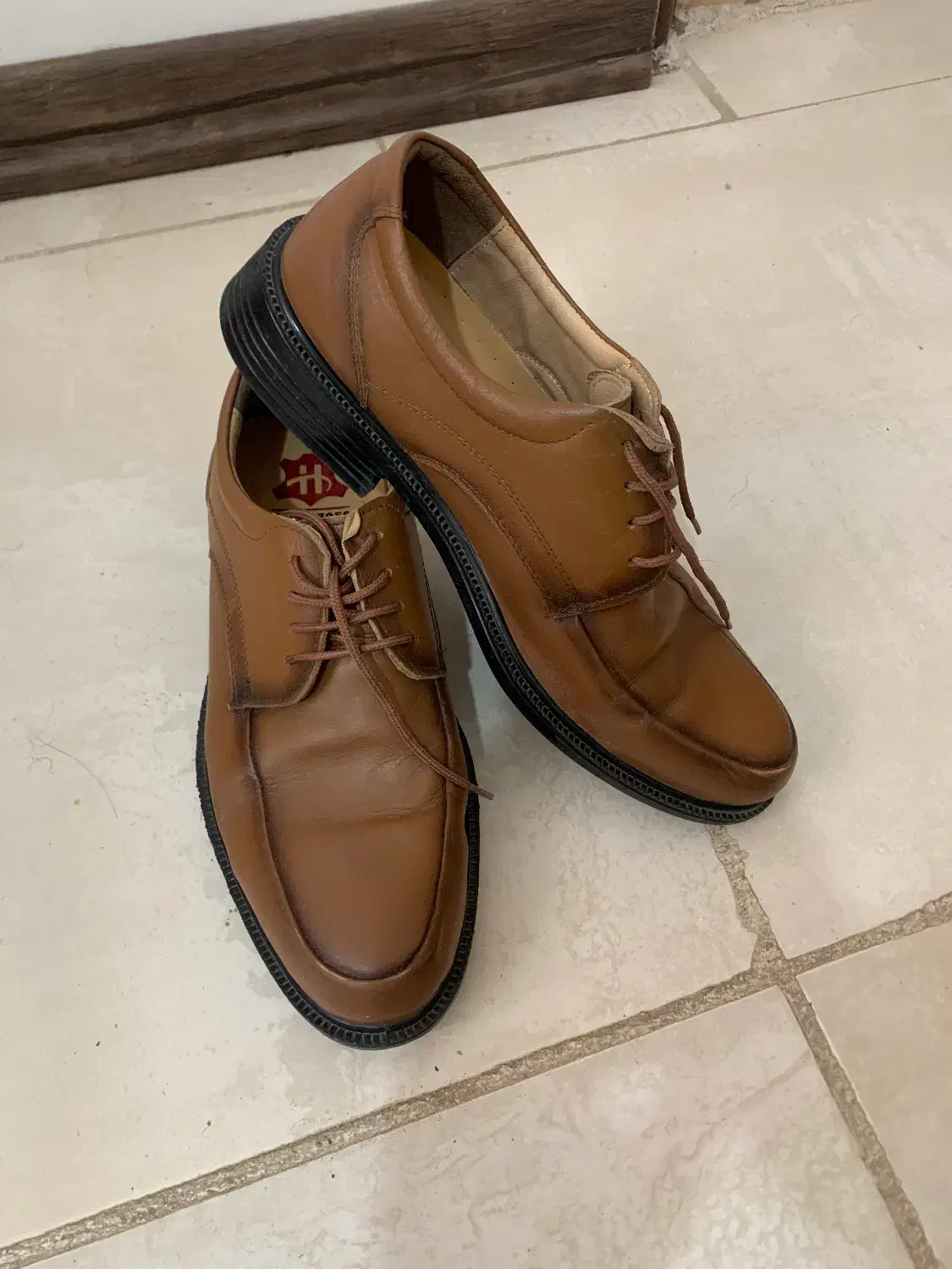 کفش چرم تبریز در حد نو|کیف، کفش، کمربند|تربت‌حیدریه, داروپخش|دیوار