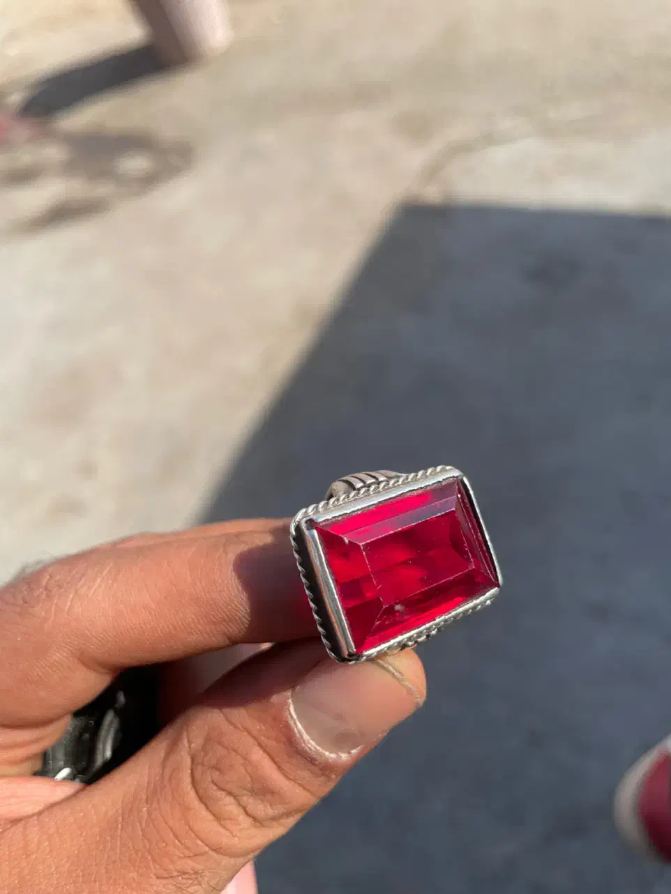 انگشتر یاقوت و عقیق نقره|جواهرات|بجنورد, |دیوار