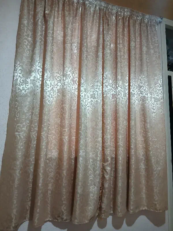 پرده اتاق خواب ساتن|پرده، رانر، رومیزی|سنندج, |دیوار