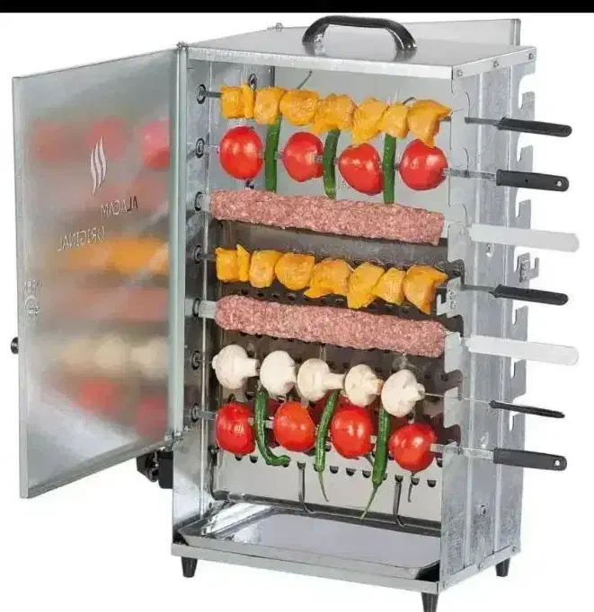 کباب پز اپارتماتی ۱۴سیخ متور دار بدونه دود ایستاده|اجاق گاز و لوازم برقی پختوپز|تهران, شوش (باغ آذری)|دیوار