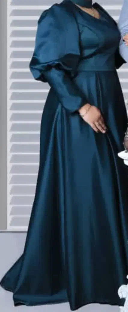 لباس مجلسی ساتن آمریکایی اصل رنگ سبز کله غازی|لباس|شیراز, شهرک سعدی|دیوار