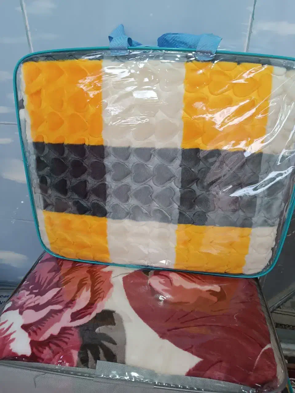 پتو یک نفره خشتی|رختخواب، بالش، پتو|نگین شهر, |دیوار