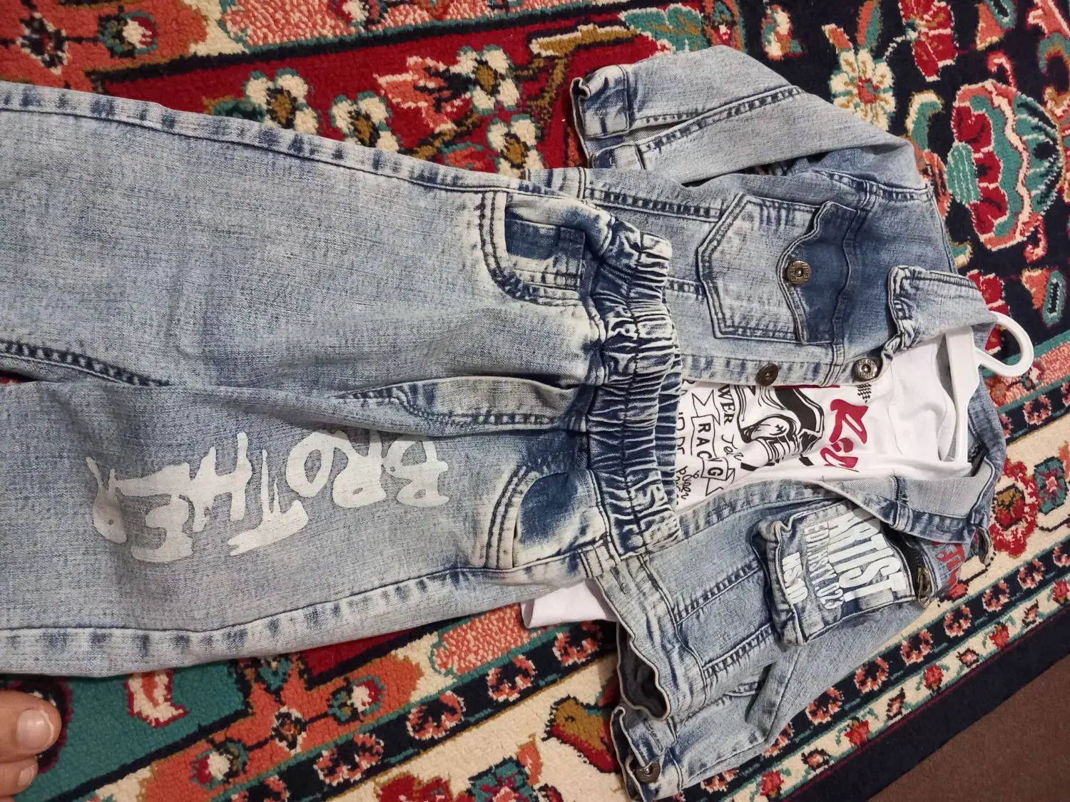 کت شلوار لی سه تیکه پسرانه|کفش و لباس بچه|ارومیه, |دیوار