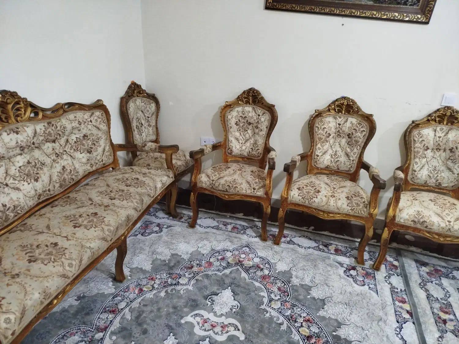 مبل سلطنتی|مبلمان خانگی و میز عسلی|کرج, ملک‌آباد|دیوار