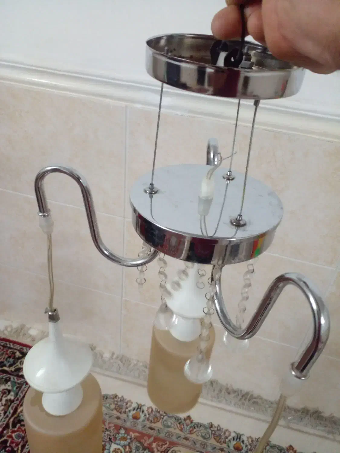 لوستر|لوستر و چراغ آویز|پاکدشت, پاکدشت (مامازند)|دیوار