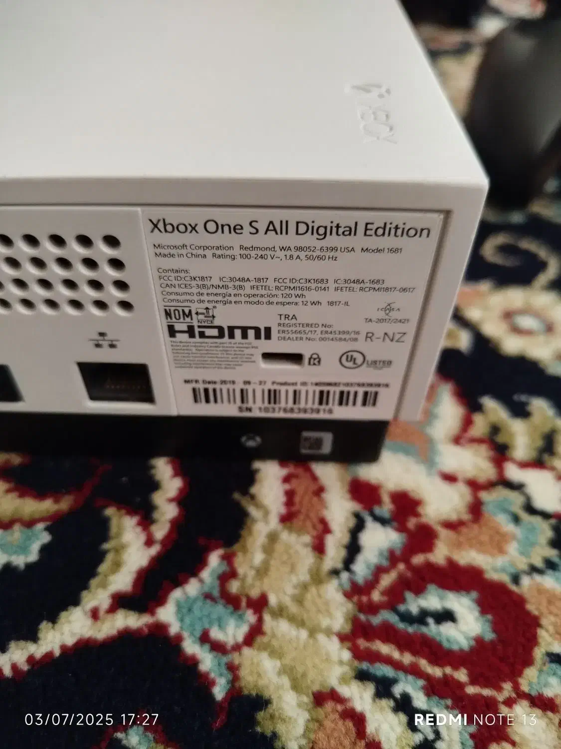 ایکس باکس وان اس در حد|کنسول، بازی ویدئویی و آنلاین|تربت‌حیدریه, حسنی بالا|دیوار