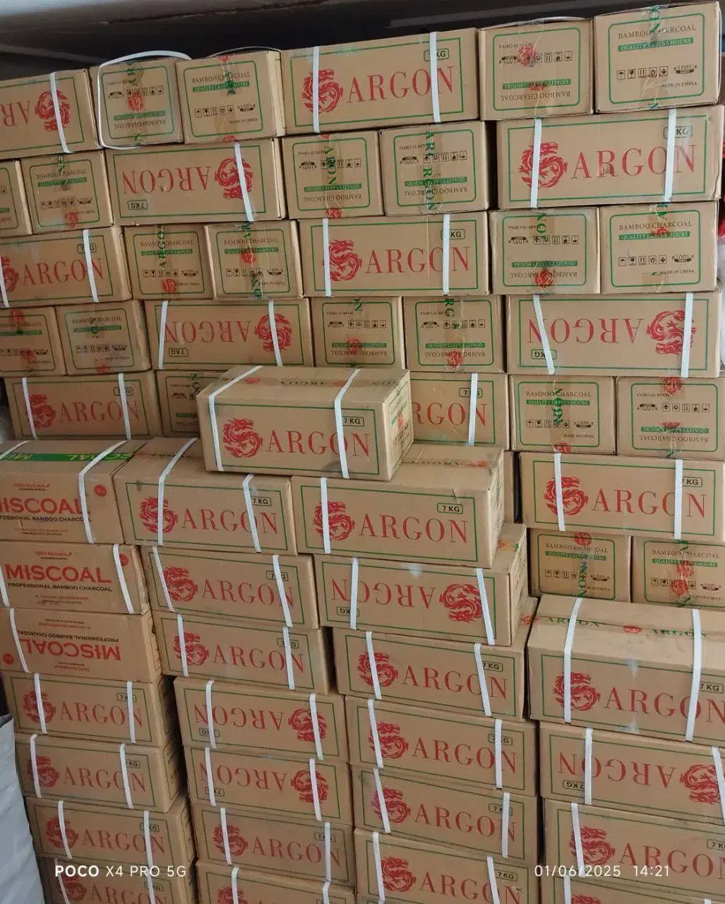 زغال قلیان و کبابی آرگون 7kgمیسکول کیوان بشرط اصلی|عمده‌فروشی|اسلام‌شهر, شهرک مفیدی|دیوار