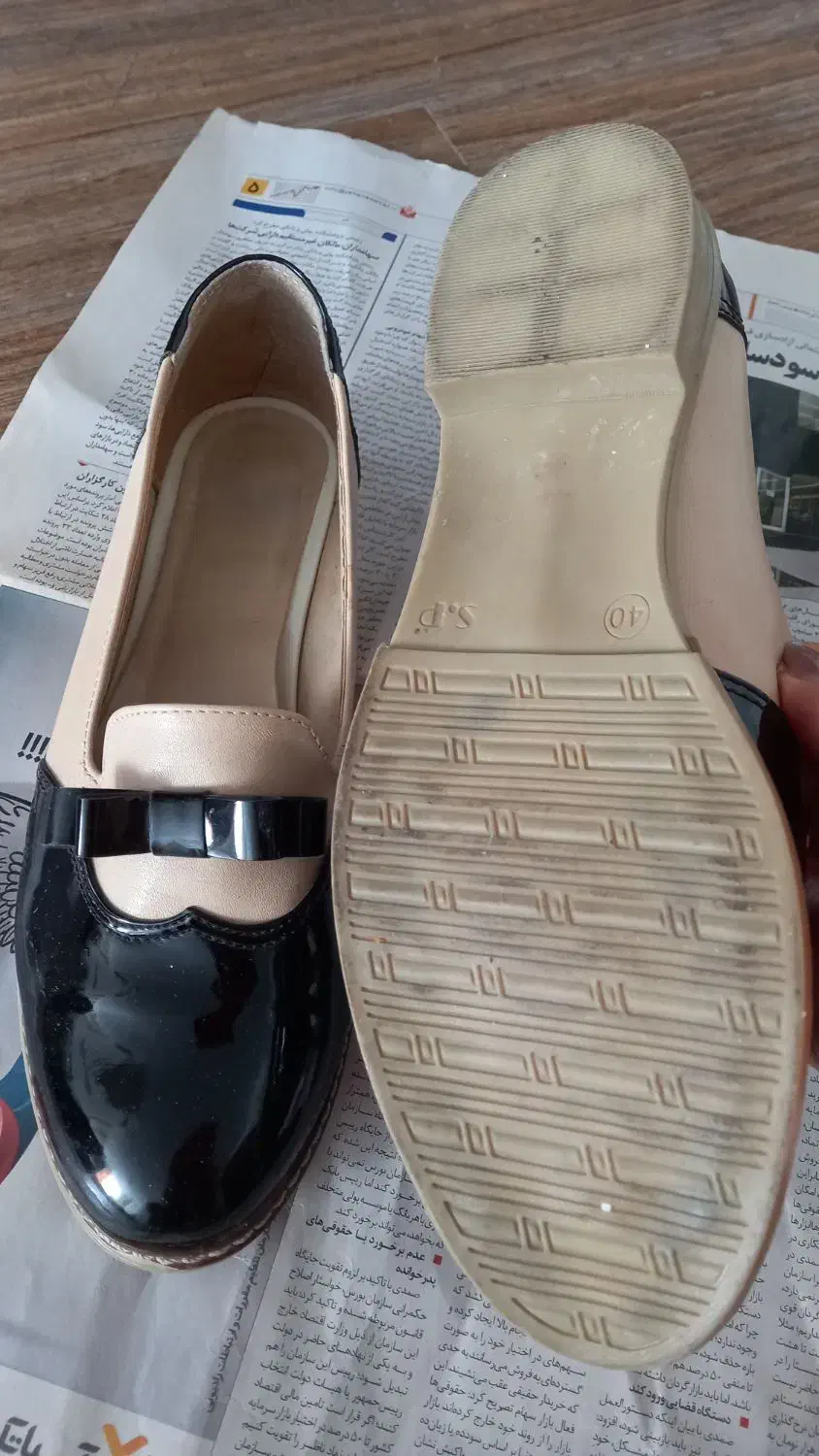 کفش کالج ورنی|کیف، کفش، کمربند|ساری, |دیوار