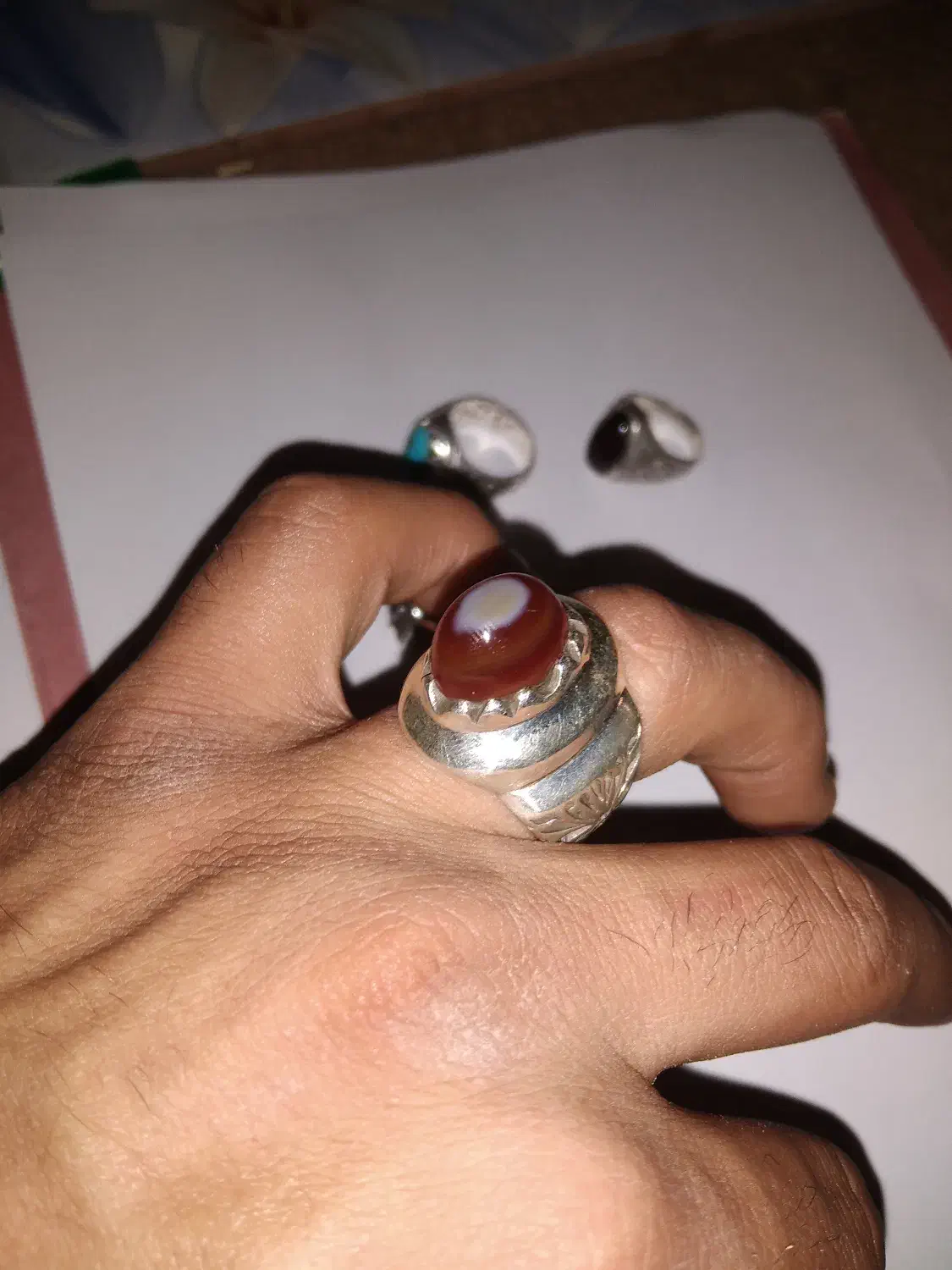 انگشتر نقره|جواهرات|خاش, |دیوار