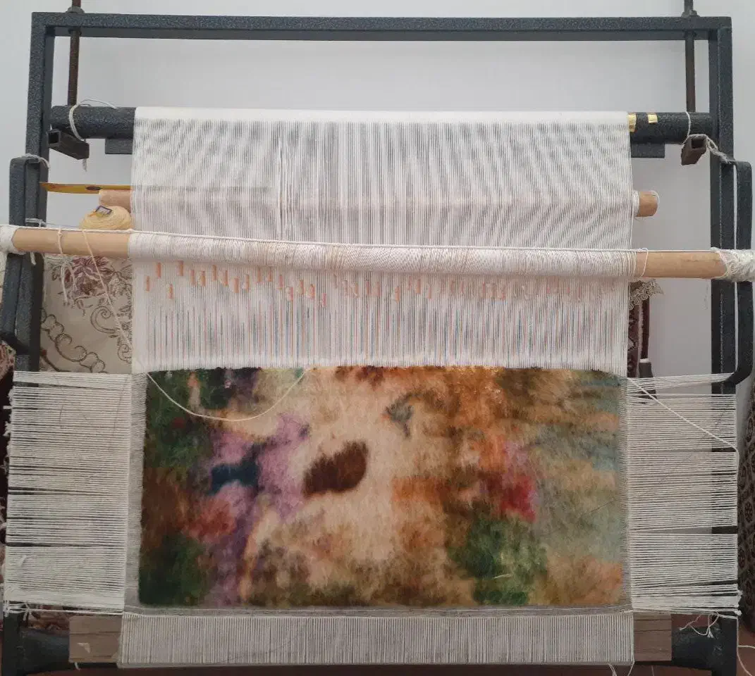 فروش تابلوفرش نیمه کاره|تابلو فرش|بهار, |دیوار