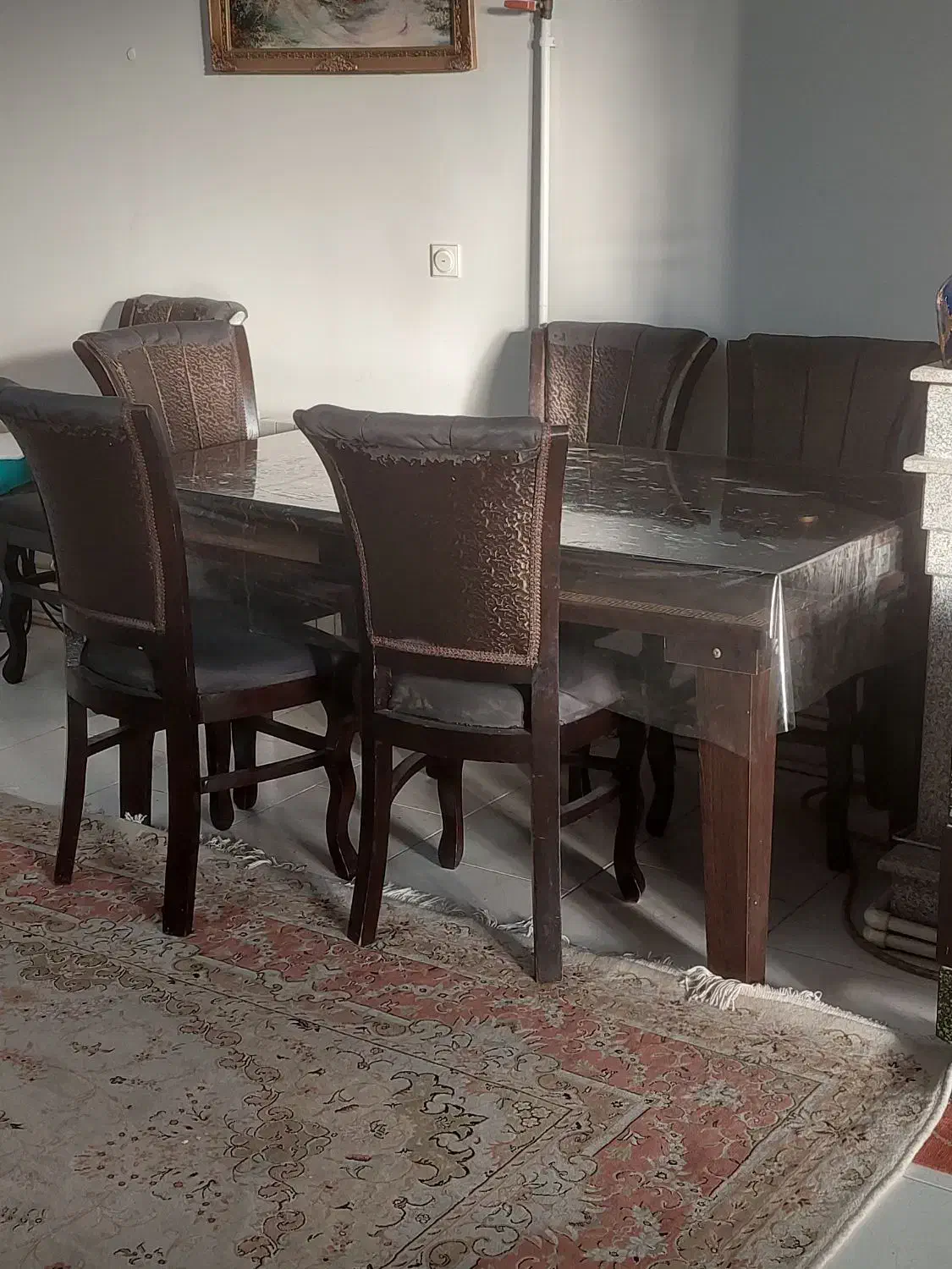 میز ناهار خوری شش نفره|میز و صندلی غذاخوری|تهران, مجیدآباد|دیوار