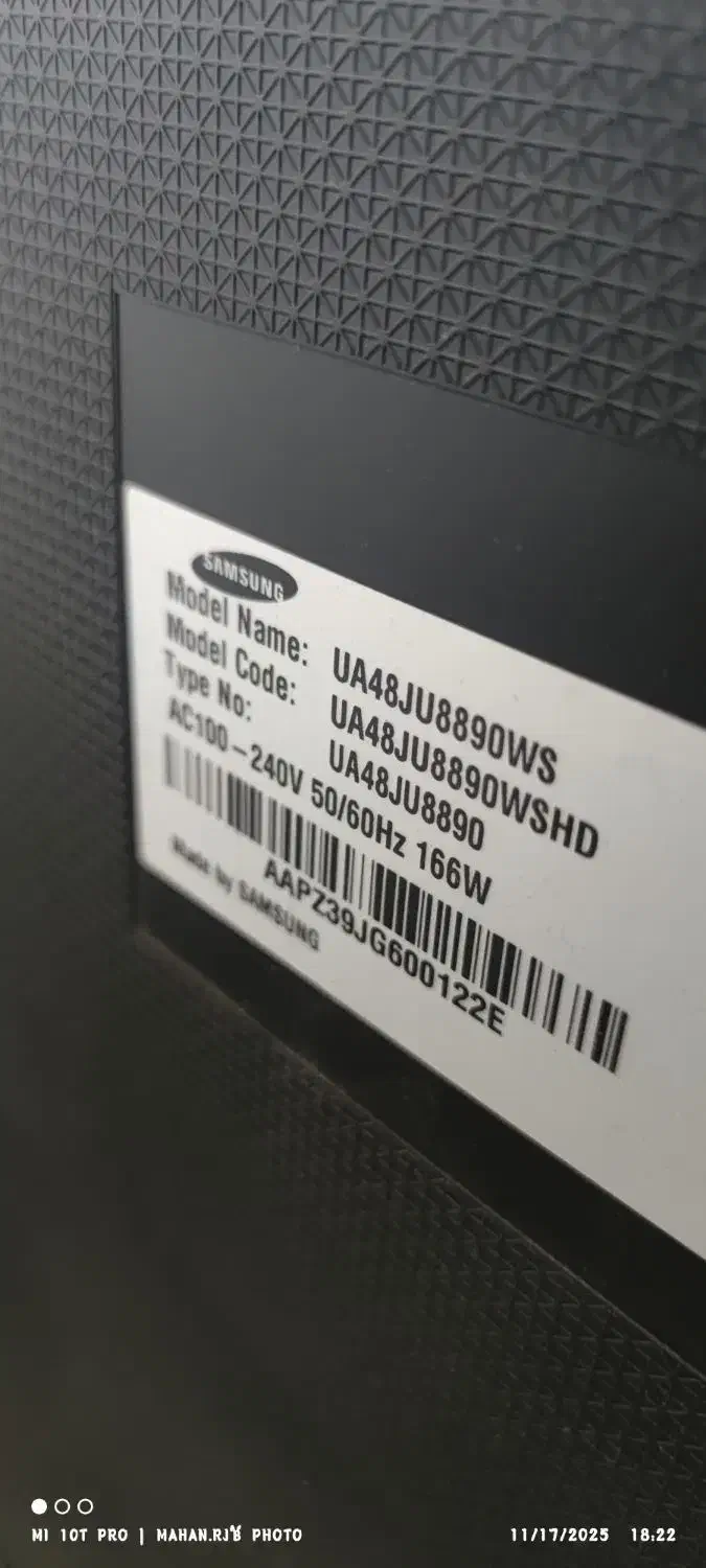 تلویزیون سامسونگ 48اینچ هوشمند|تلویزیون و پروژکتور|رشت, خواهر امام|دیوار