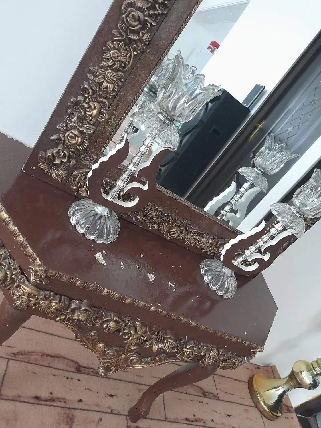 آینه شمعدان|آینه|ارومیه, |دیوار