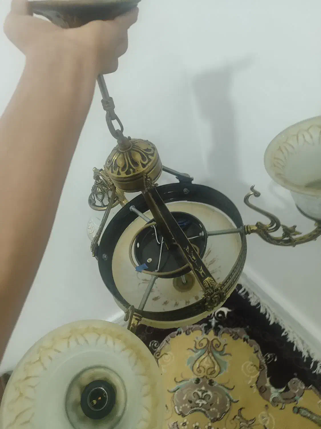 لوستر برنز|لوستر و چراغ آویز|دورود, |دیوار