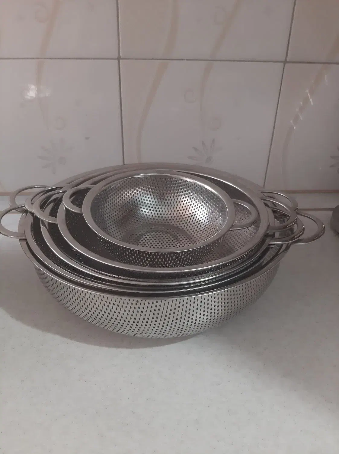 آبکش استیل|ظروف پخت‌وپز|الوند, |دیوار