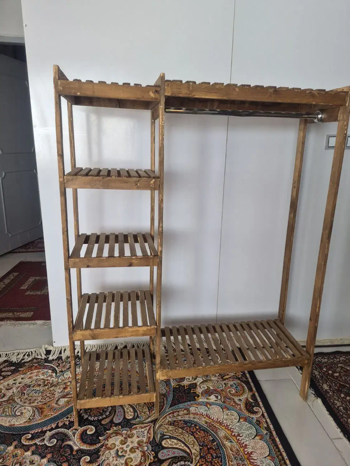 رگال چوبی لباس|جاکفشی، کمد، دراور|زاهدان, |دیوار