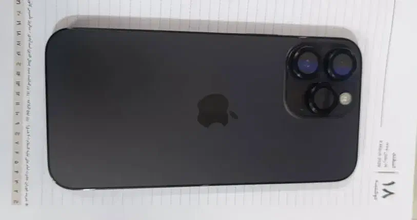 ایفون۱۴مشکی پرومکس۲۵۶پکmاصلیzaaریجستری|موبایل|لنگرود, |دیوار