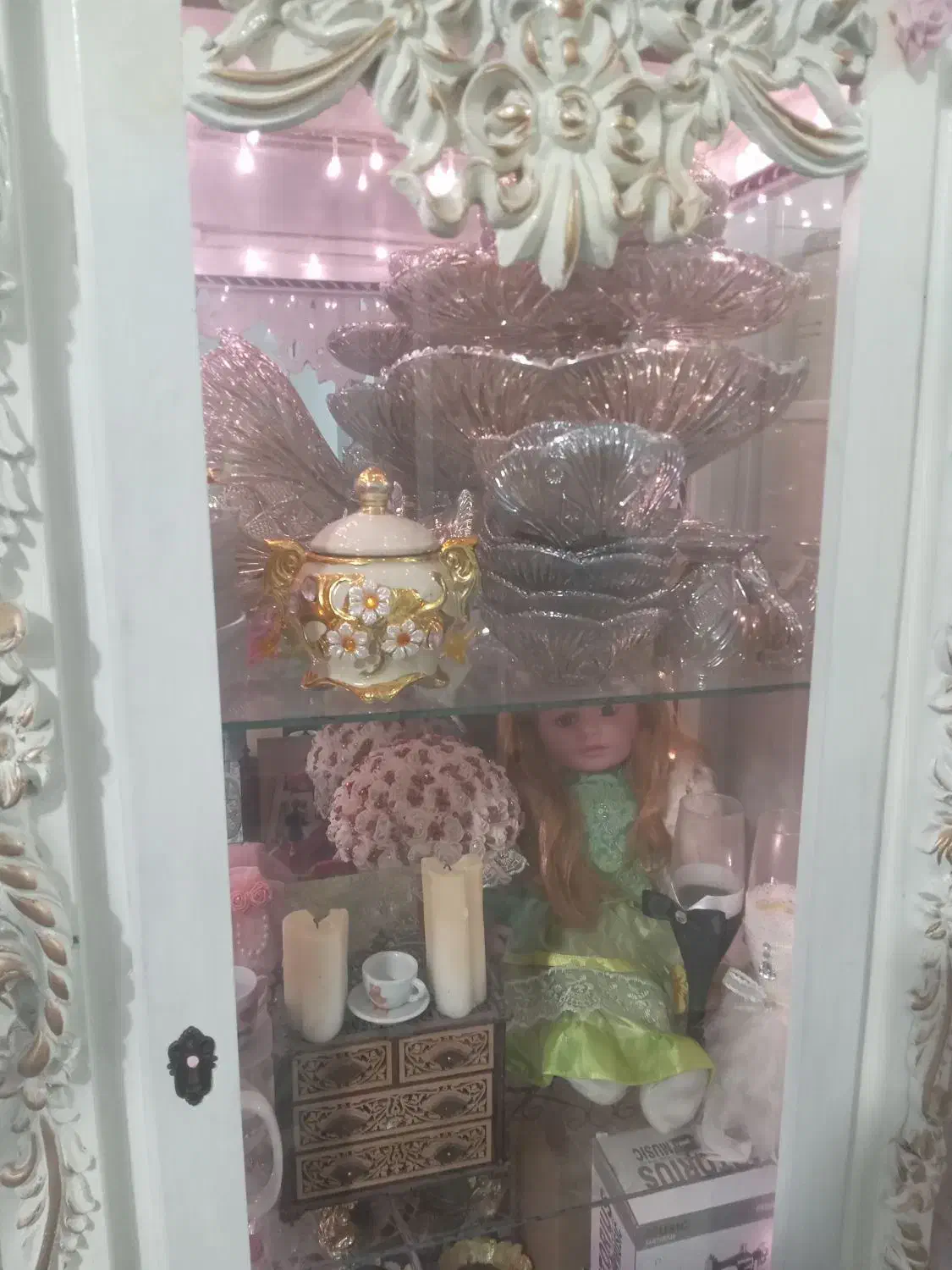 ویترین  چراغ دار|بوفه، ویترین، کنسول|پاکدشت, پاکدشت (مامازند)|دیوار